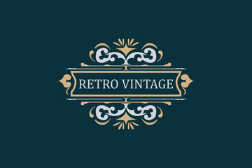template for business, cafe, bar, restaurant, hipster clothing vintage retro minimalist simple photography elements decoration design