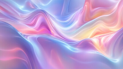 Obraz premium Ethereal and Dreamy Abstract Background with Soft Pastel Colors and Fluid Waves, Perfect for Artistic and Creative Designs and Projects