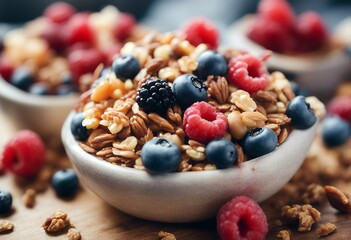 food granola honey props texture appetizing fruit health nuts jam toppings