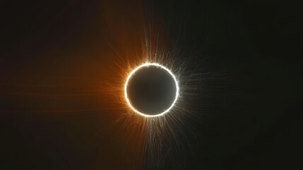 Obraz premium Solar Eclipse with Glowing Corona