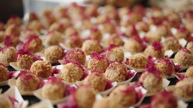 arancini catering snacks at the event