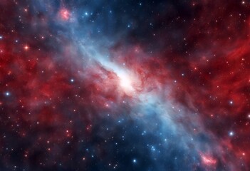 galaxy video seamless background looping red stars. blue animation virtual 4K