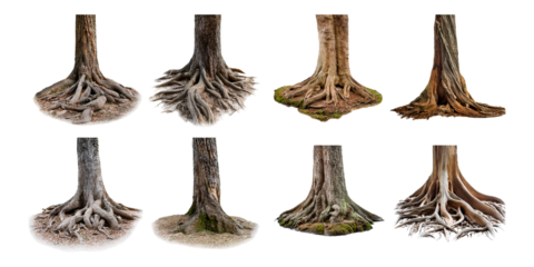Diverse Tree Roots Collection for Nature and Landscape Projects