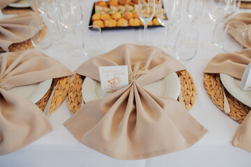 table decoration napkins