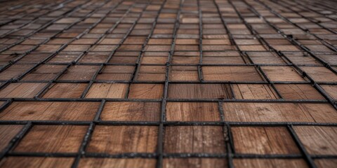 Distressed metal grid overlay on wooden surface,  distressed,  texture