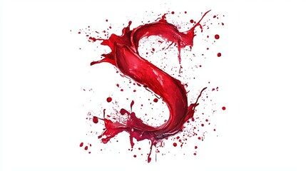 Elegant Black and Burgundy Watercolor Abstract Art