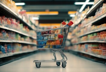 multicolored way weaving maze vibrant cart aisles wi.png shopping filled slowly