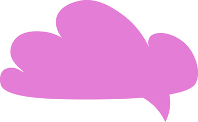 Cloud Shape Speech Bubble