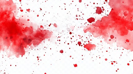 Sophisticated Red and Dark Purple Watercolor Art