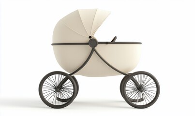 A stylish baby stroller designed for transporting infants comfortably.