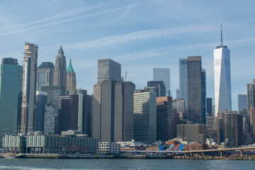 Obraz premium Downtown New York and the freedom tower