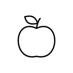 Apple icon vector. Apple sign and symbols for web design.