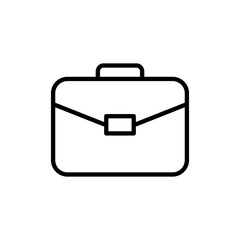 Briefcase icon vector. suitcase sign and symbol. luggage symbol.