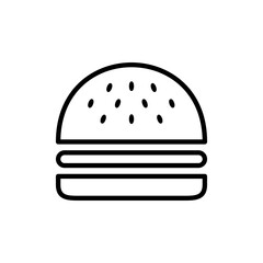 Burger icon vector. burger sign and symbol. hamburger