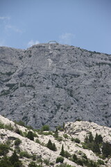 mountain landscape with blue sky