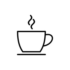 coffee cup icon vector. cup a coffee sign and symbol