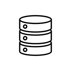 Database icon vector. database sign and symbol