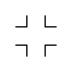 Fototapeta premium Fullscreen Icon vector. Expand to full screen sign and symbol. Arrows symbol