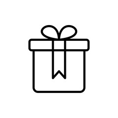 Gift icon vector. gift sign and symbol. birthday gift