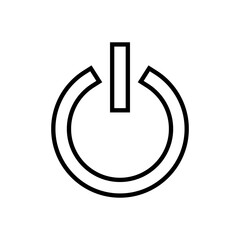 Power icon vector. Power Switch sign and symbol. Electric power