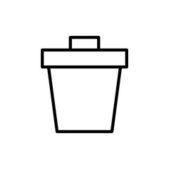 Trash icon vector. trash can icon. delete sign and symbol.
