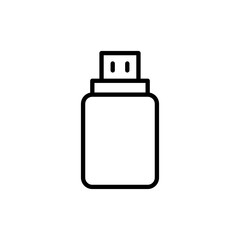 Usb icon vector. Flash disk sign and symbol. flash drive sign.