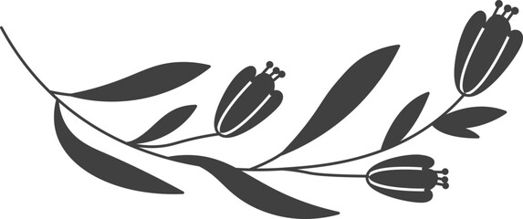 Flowers Branch Silhouette