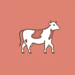 cow logo shape 
cow vector illustration