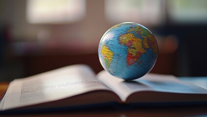 Globe on an Open Book
