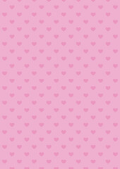 ハート　背景　ピンク　縦長　シンプル　ベクター