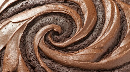 A chocolate marble cake showcasing a swirl pattern of dark and light chocolate.