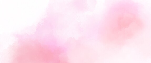 夕暮れ近くの淡いピンクの空と雲の背景イラスト