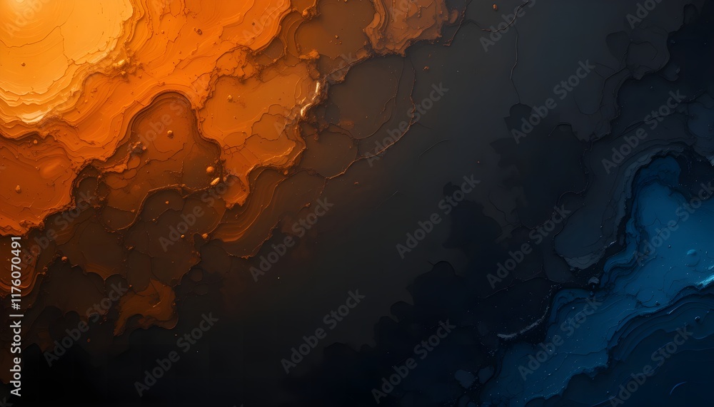 Aufkleber abstract image background gradient color orange rough drak background. abstract wallpaper background