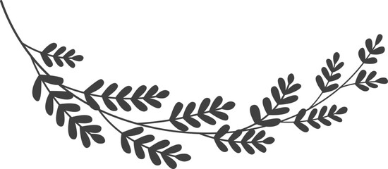 Leaves Branch Silhouette