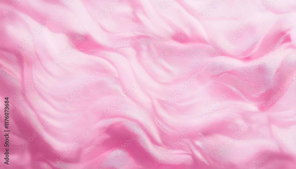 Poster an abstract background of soft, wavy, pink fabric with a subtle linear texture.