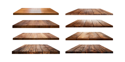 Wooden Planks Collection for Creative Projects, png collection isolated on transparent background