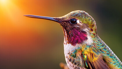 Fototapeta premium Close-Up of a Hummingbird