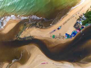 Vista a&eacute;rea de Cara&iacute;va, Bahia, Brasil.