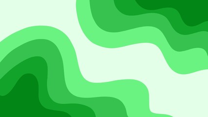 Minimalist abstract background with green gradient waves. Modern aesthetic wallpaper