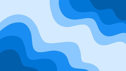 Minimalist abstract background with blue gradient waves. Modern aesthetic wallpaper