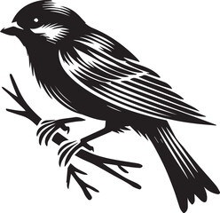 silhouette of a sparrow bird