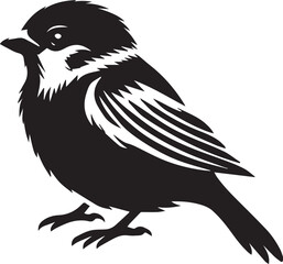 silhouette of a sparrow bird