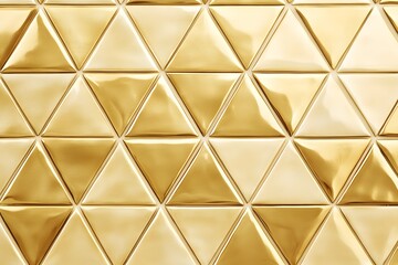 Fototapeta premium Gold Triangular Tile Pattern