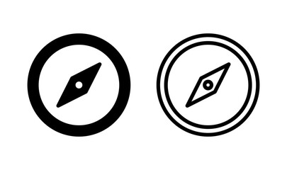 Compass icon logo design. arrow compass icon sign and symbol