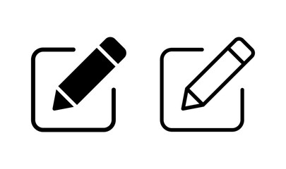 Edit icon logo design. edit document sign and symbol. edit text icon. pencil. sign up