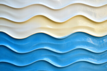 Fototapeta premium ceramic background with waves