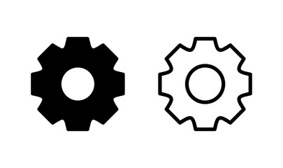 Setting icon logo design. Cog sign and symbol. Gear Sign