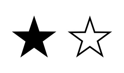 Star icon logo design. rating sign and symbol. favourite star icon