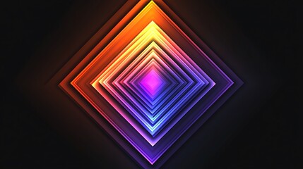 Fototapeta premium Abstract Neon Squares Gradient Design Background