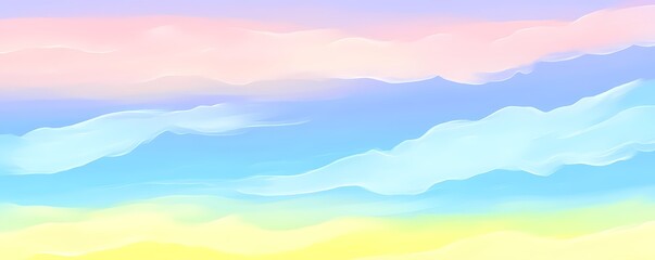Smooth Gradient Wallpaper Transitioning from Pastel Yellow to Sky Blue Background